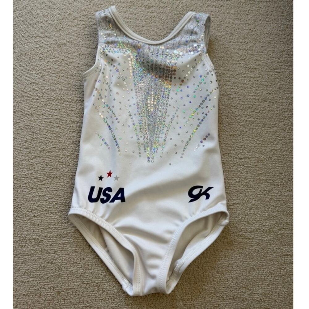 GK Elite Gymnastics Leotard Youth XS Team USA Olympic Replica